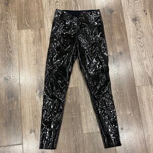 Commando Shiny Black Leather Leggings